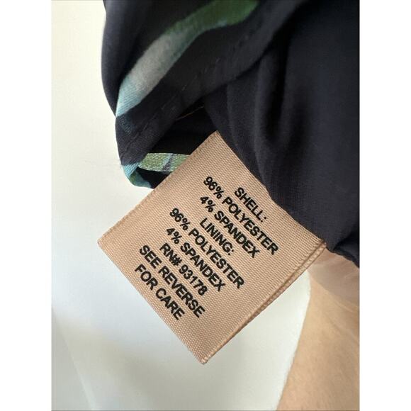 Philosophy Women's L Sheath Dress Floral Sleeveless Navy Spring‎ Flowers Keyhole - Picture 7 of 7